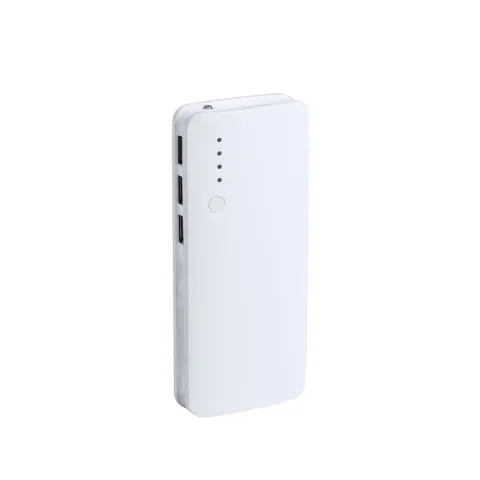 Power bank Cool Kaprin, 3 porturi USB, 10 000 mAh, alb