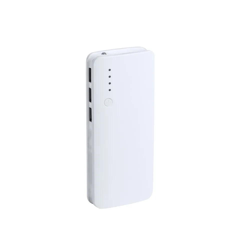 Power bank Cool Kaprin, 3 porturi USB, 10 000 mAh, alb