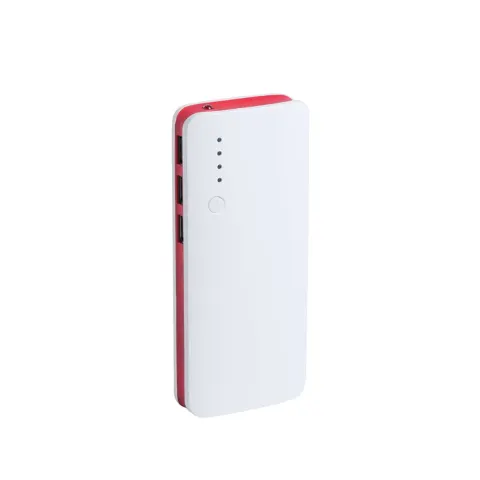 Power bank Cool Kaprin, 3 porturi USB, 10 000 mAh, alb și roșu