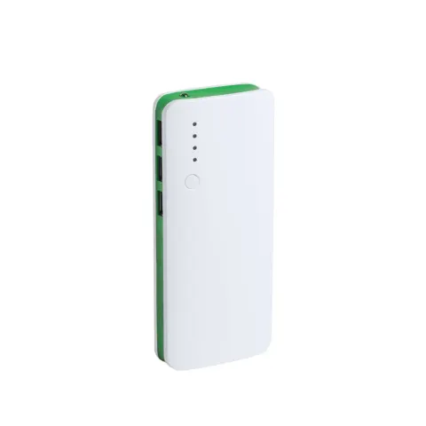 Cool Power Bank Kaprin, cu 3 porturi USB, 10,000 mAh, alb și verde