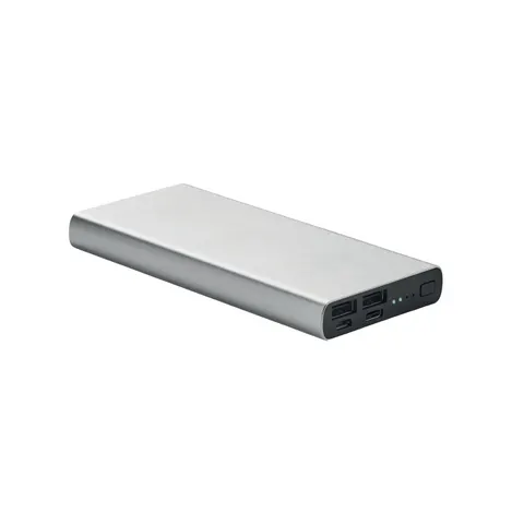 More Than Gifts Power Bank Powerflat 8, USB Type-C, 10000 mAh, argintiu