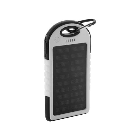 Power bank Cool Durabank Solar, 4000 mAh, alb-negru