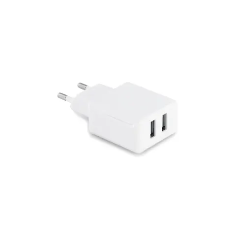 Hi!dea Adapter Redi, 220V la 5V, 2 USB, alb