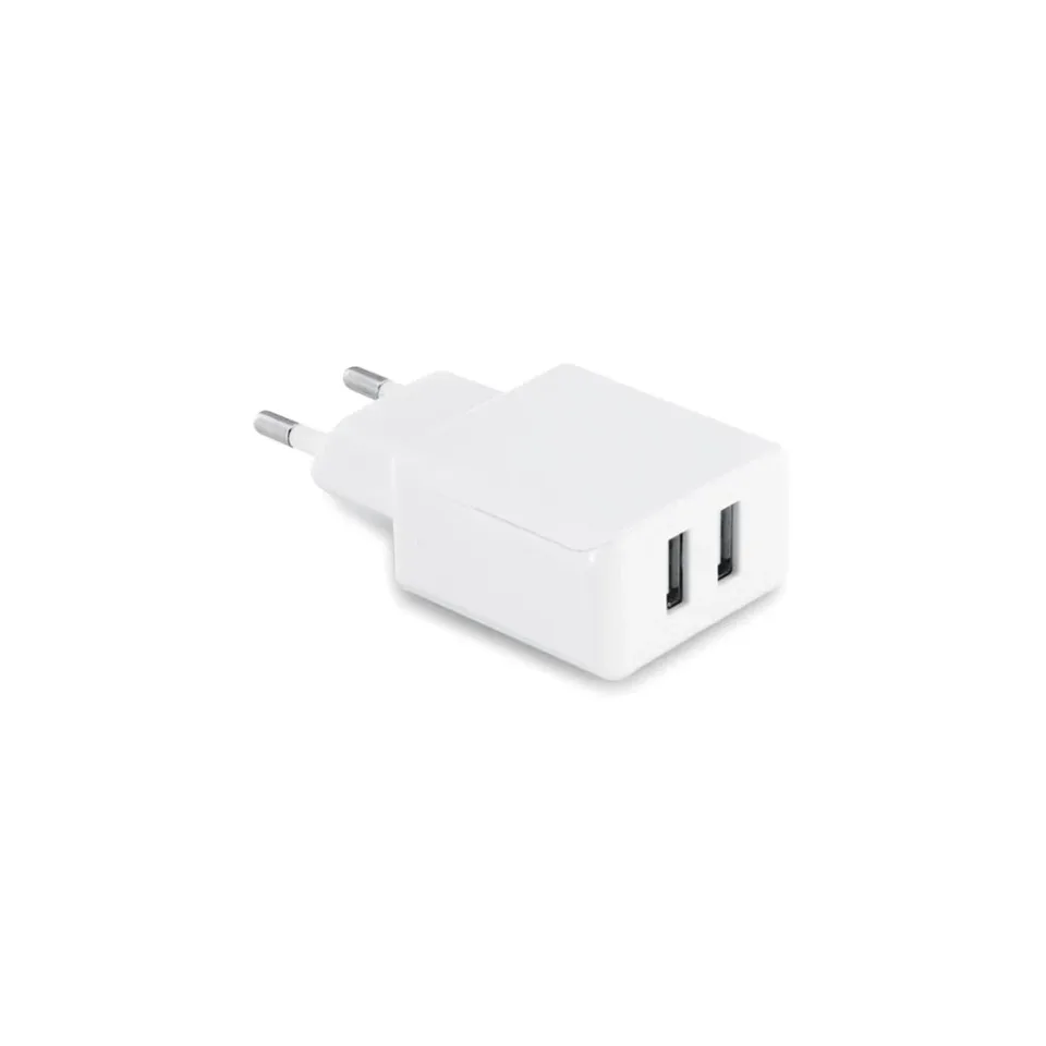Hi!dea Adapter Redi, 220V la 5V, 2 USB, alb