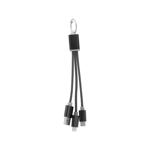 Cool Cable 3-în-1 USB Șoclt, Lightning, micro USB și USB Type-C, negru