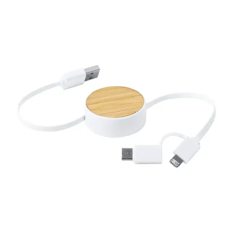 Grets Eco cablu 3-în-1 USB, Lightning, micro-USB & USB-C