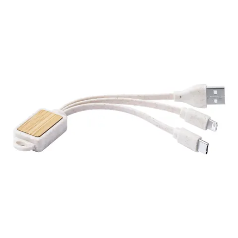 Korux Cablu 3-în-1 USB, Lightning, micro USB și USB tip C