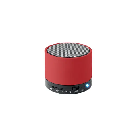 Boxă More Than Gifts Speaker Round Bass, Bluetooth, roșu