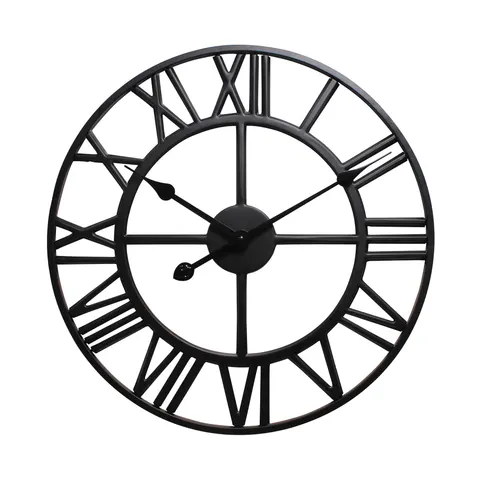 Ceas de perete Splendid Solar 2, diametru 60 cm, negru