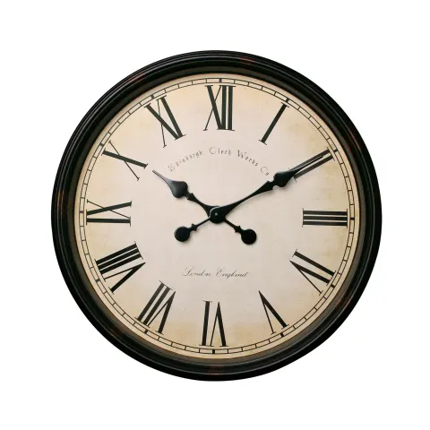 Ceas de perete Splendid Vintage, diametru 50 cm, maro