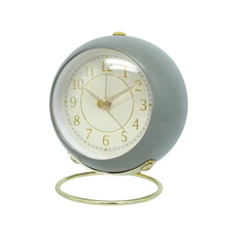 Ceas de birou Takk Tick Tale, 10 cm, gri