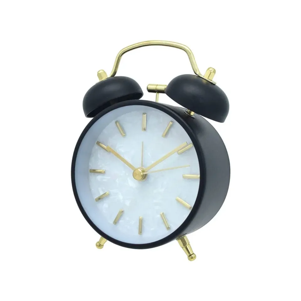 Ceas de birou Takk Tick Tale, 12 cm, negru