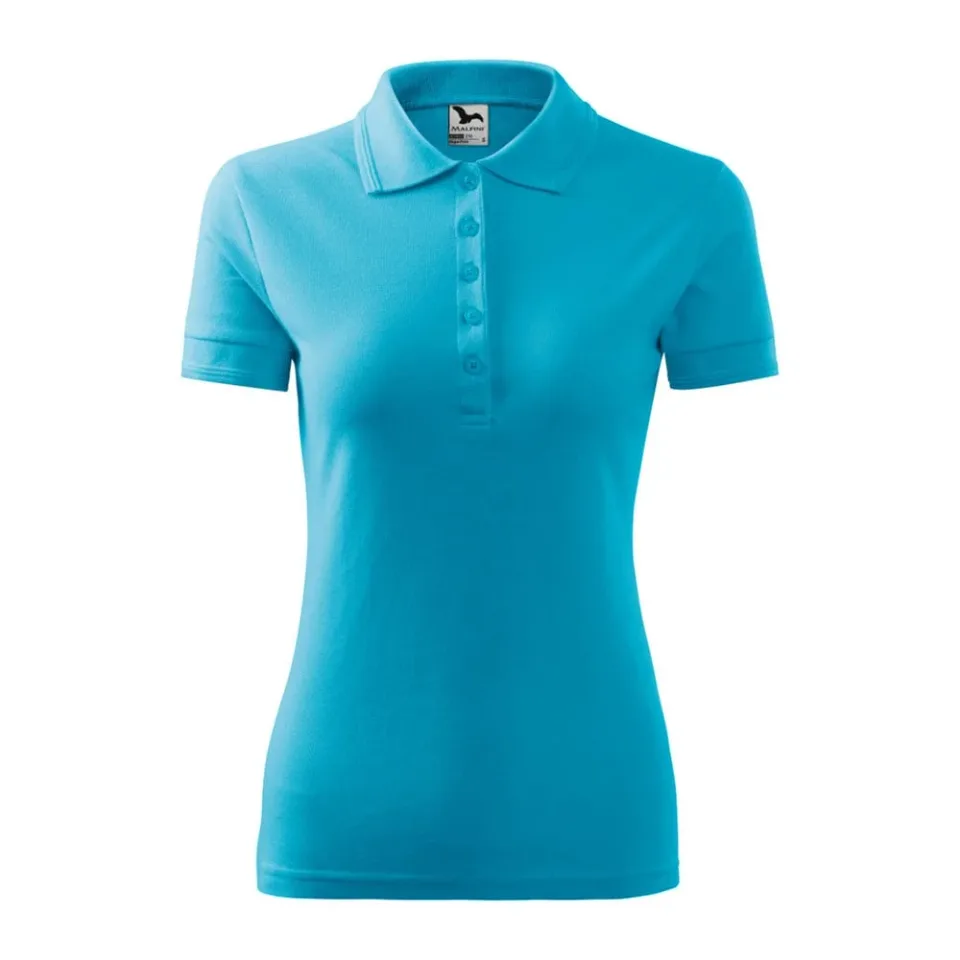 Tricou polo Malfini pentru femei 210, mărimea L, albastru