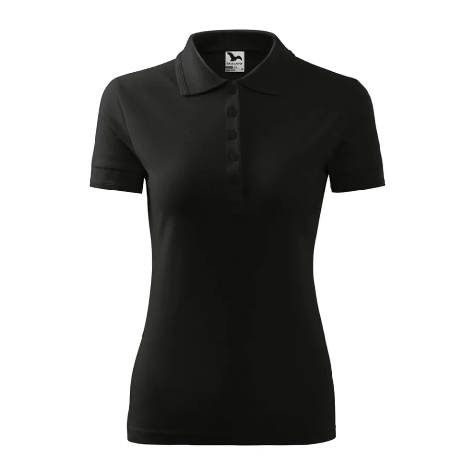 Tricou polo Malfini pentru femei 210, mărime XXXL, negru