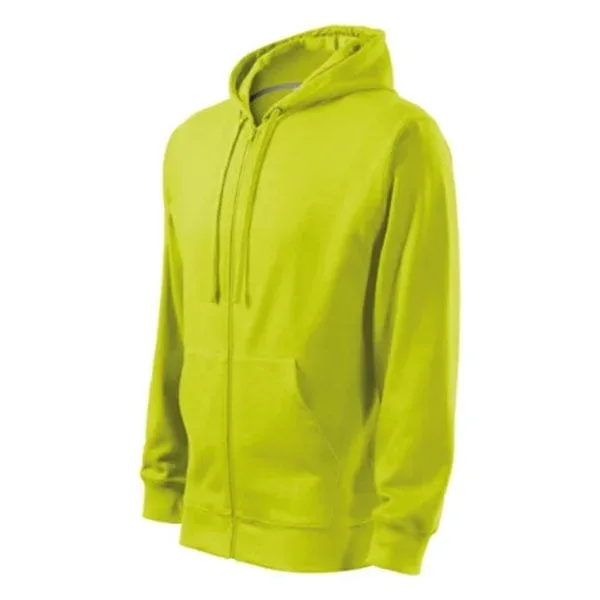 Malfini Hanorac pentru bărbați cu fermoar 410, fleece, mărimea M, lime