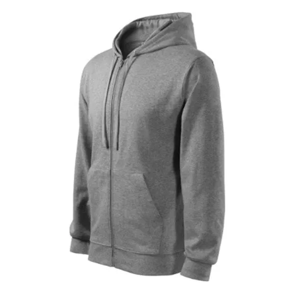 Bluza bărbați Malfini cu fermoar 410, mărimea S, gri