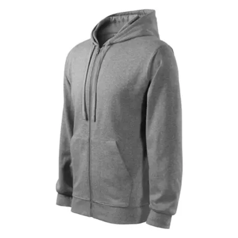 Bluza bărbați Malfini cu fermoar 410, mărimea M, gri