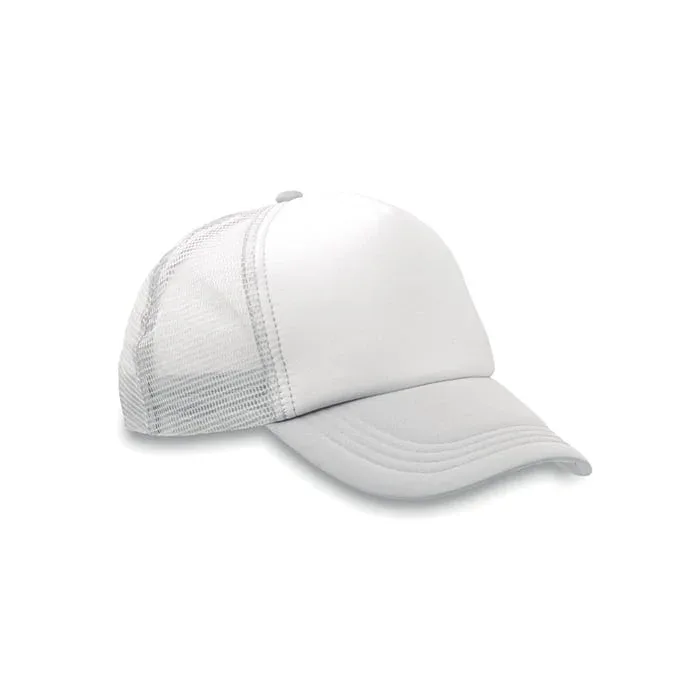 More Than Gifts Șapcă de baseball Trucker Cap, 5 panouri, poliester, albă
