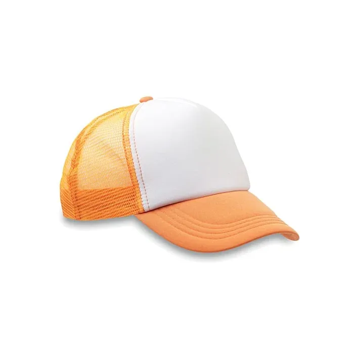 Șapcă baseball More Than Gifts Trucker, 5 panouri, poliester, portocaliu neon
