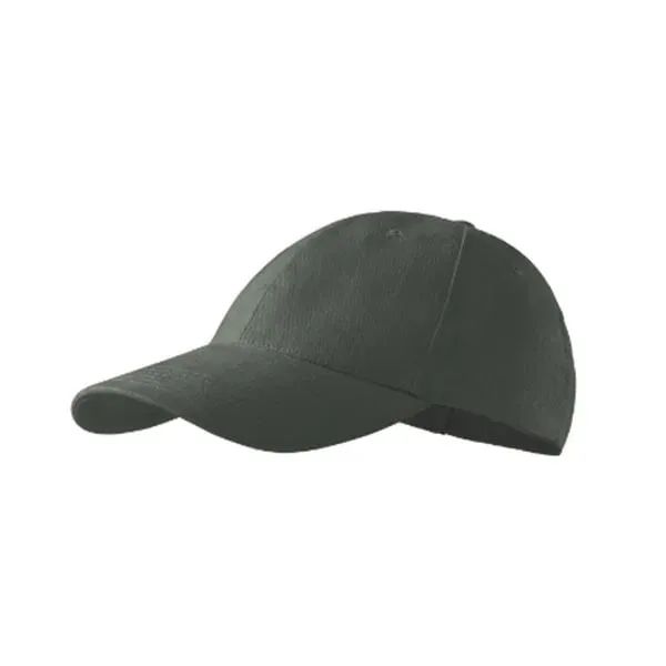 Malfini Cap 305, cu 6 panouri, bumbac, gri