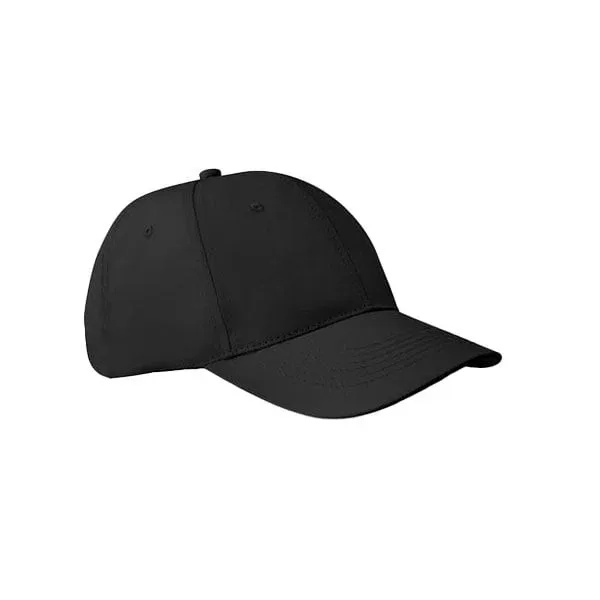Șapcă de baseball More Than Gifts Basie, 6 panouri, bumbac, negru
