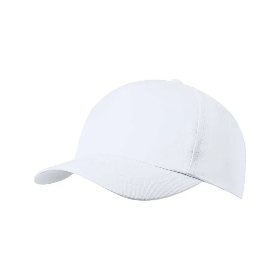 Șapcă baseball Cool Rick, 5 panouri, copii, poliester, alb