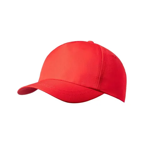 Șapcă cool Baseball Rick, 5 panouri, copii, poliester, roșu