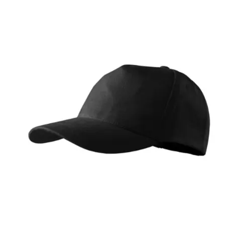 Malfini Cap 307, cu 5 panouri, din bumbac, negru