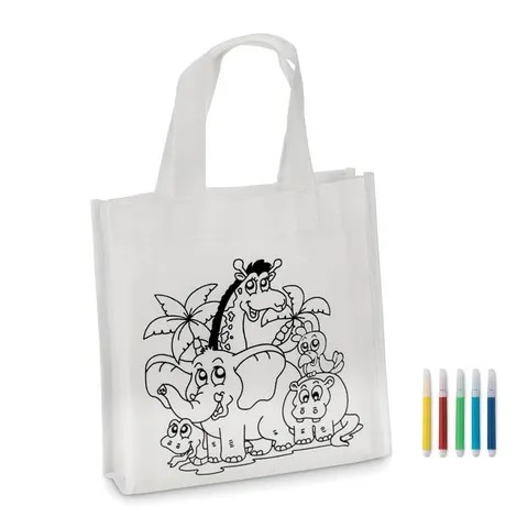 Geantă More Than Gifts Shoopie, pentru colorat, cu 5 markere incluse