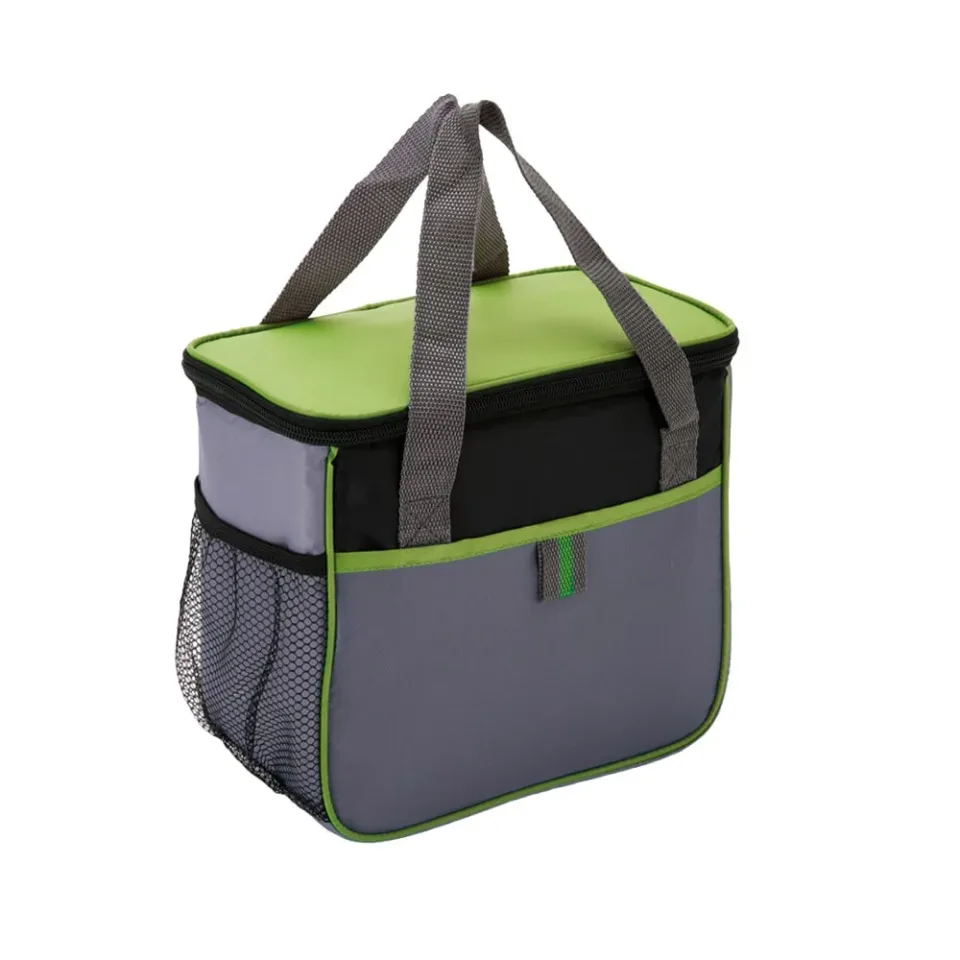 Geantă cooler cu mânere, poliester 210D, 5.7 L, verde