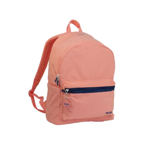 Rucsac Milan 1918, cu 2 fermoare, 22 L, roz