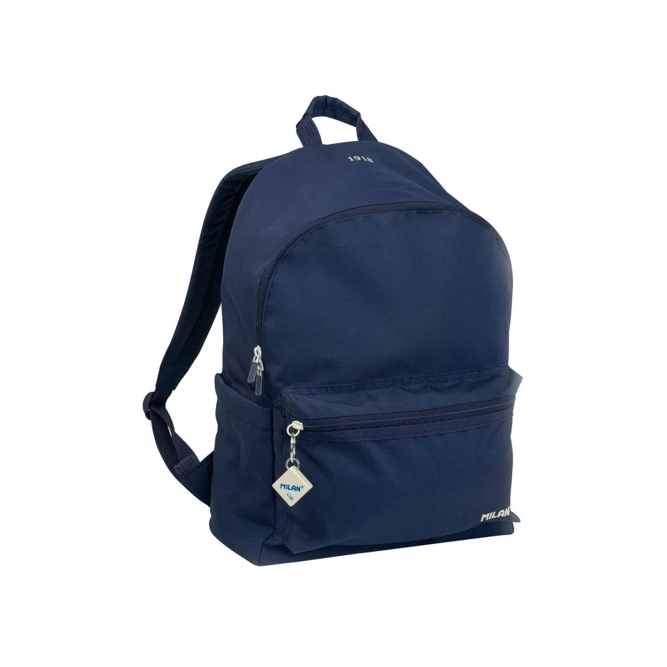 Rucsac Milan 1918, cu 2 fermoare, 22 L, albastru închis