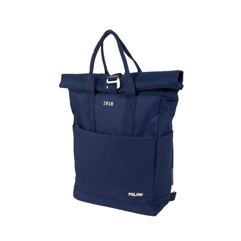 Rucsac Milan Top Roll 1918, 10 L, albastru închis
