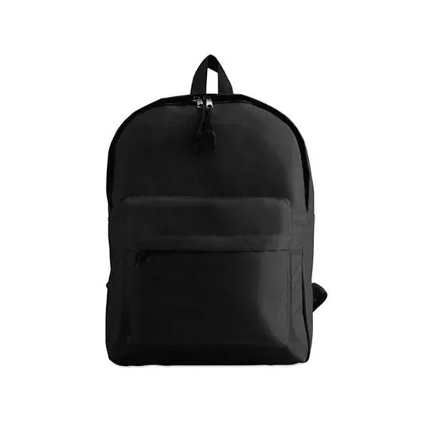 Ghiozdan More Than Gifts Bapal, poliester 600D, 29 x 11.5 x 38 cm, negru