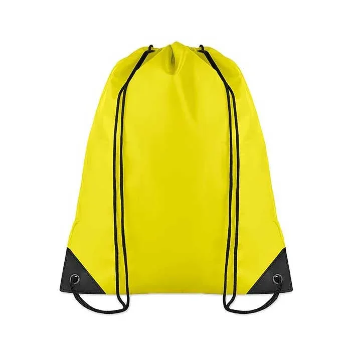 Rucsac Shoop, tip sac cu șnur, poliester, 36 x 40 cm, galben