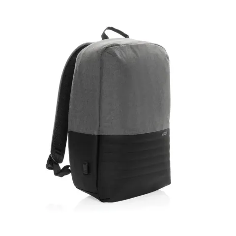 Rucsac pentru laptop Swiss Peak Anti-Furt, cu protecție RFID, 15,6'', gri-negru