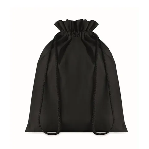Rucsac cu șnur More Than Gifts Taske, bumbac, 105 g/m2, 250 x 320 mm, negru
