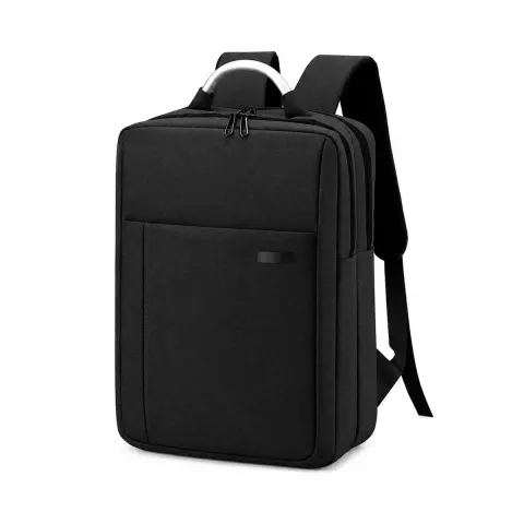 Rucsac laptop Casual, 15.6'', cu fermoar dublu ascuns, negru