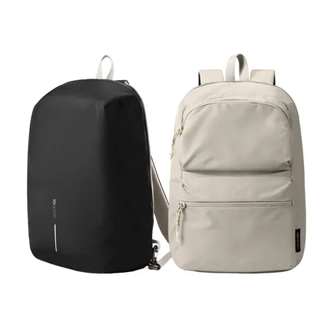 Rucsac XD Design Switch, reversibil, 16'', 22 L, bej și negru