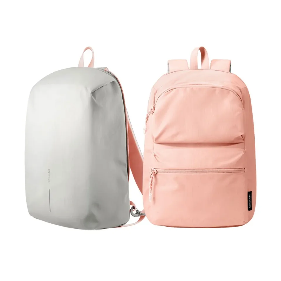 Rucsac XD Design Switch, reversibil, 16'', 22 L, gri și roz