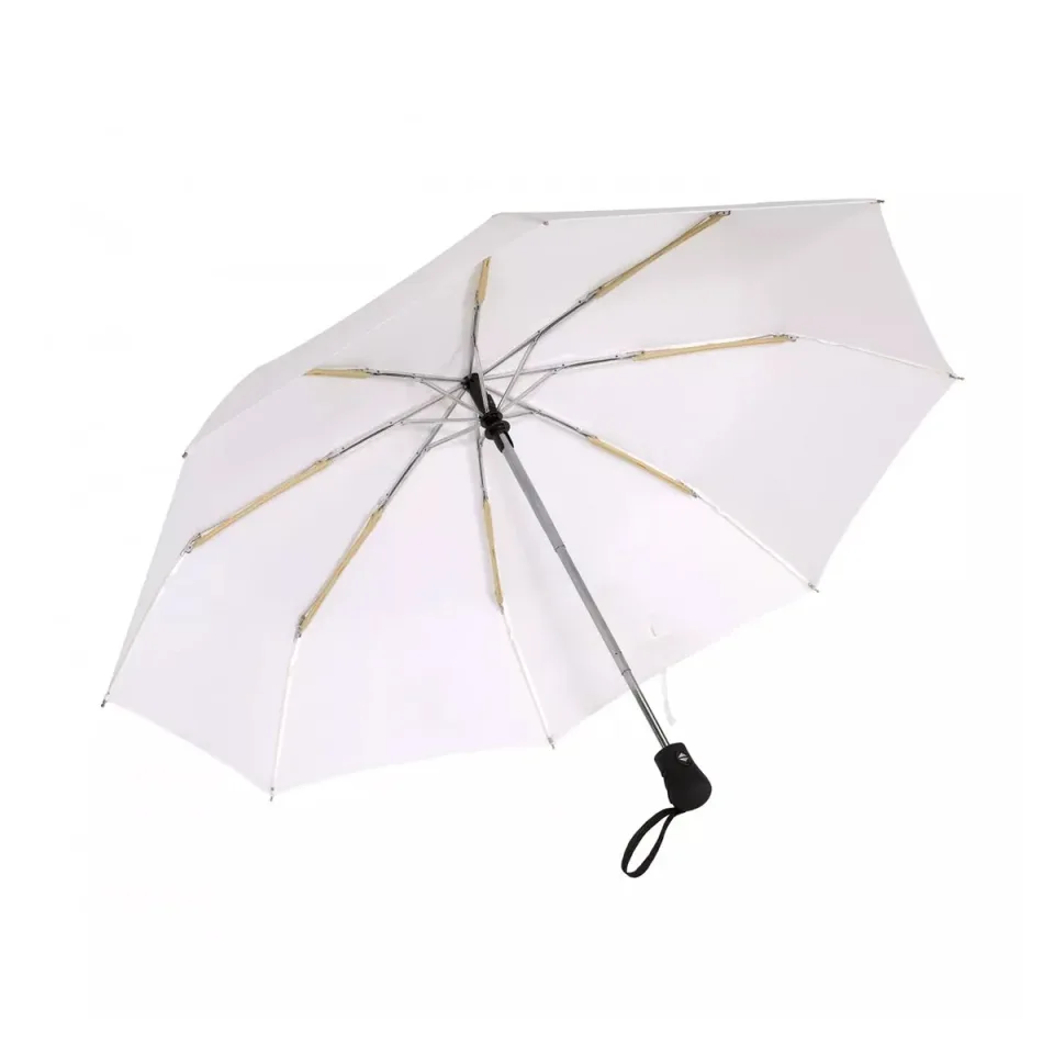 Umbrelă TOPS Bora, automată, deschidere-închidere, albă