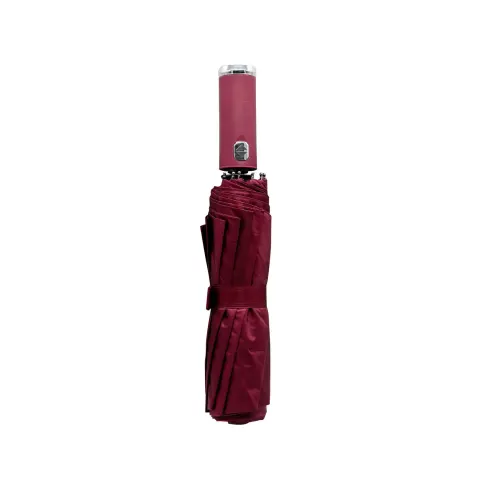 Umbrelă cu lanternă, automată, diametru 102 cm, mâner cu lanternă, roșie