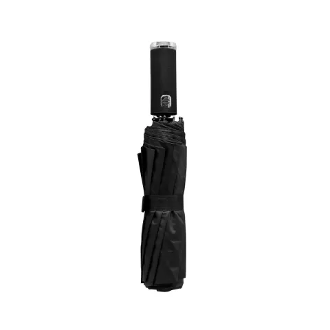 Umbrelă lanternă, automată, O102 cm, mâner lanternă, negru