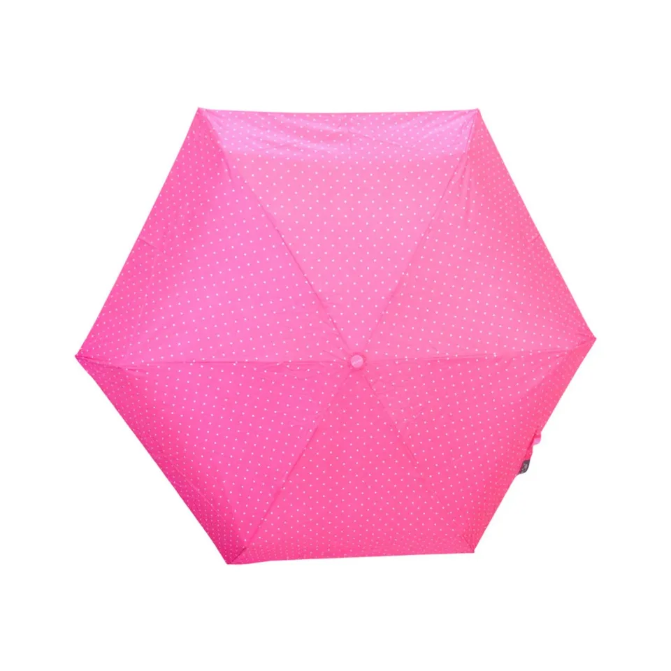Umbrelă pliabilă Empire Superstar, cu husă, cu buline, culoare asortată