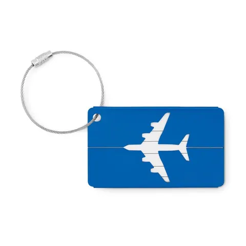 More Than Gifts Fly Tag etichetă pentru bagaje, aluminiu, albastru