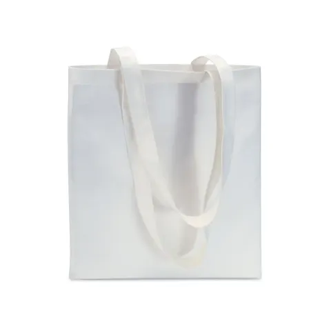 Geantă More Than Gifts Totecolor, material netesut, 40 x 40 cm, alb