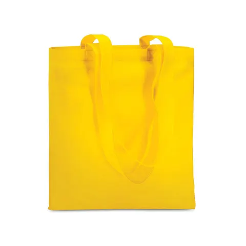Geantă More Than Gifts Totecolor, material textil netesut, 40 x 40 cm, galben