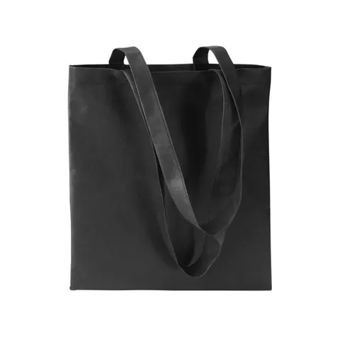 Geantă More Than Gifts Totecolor, material netesut, 40 x 40 cm, negru