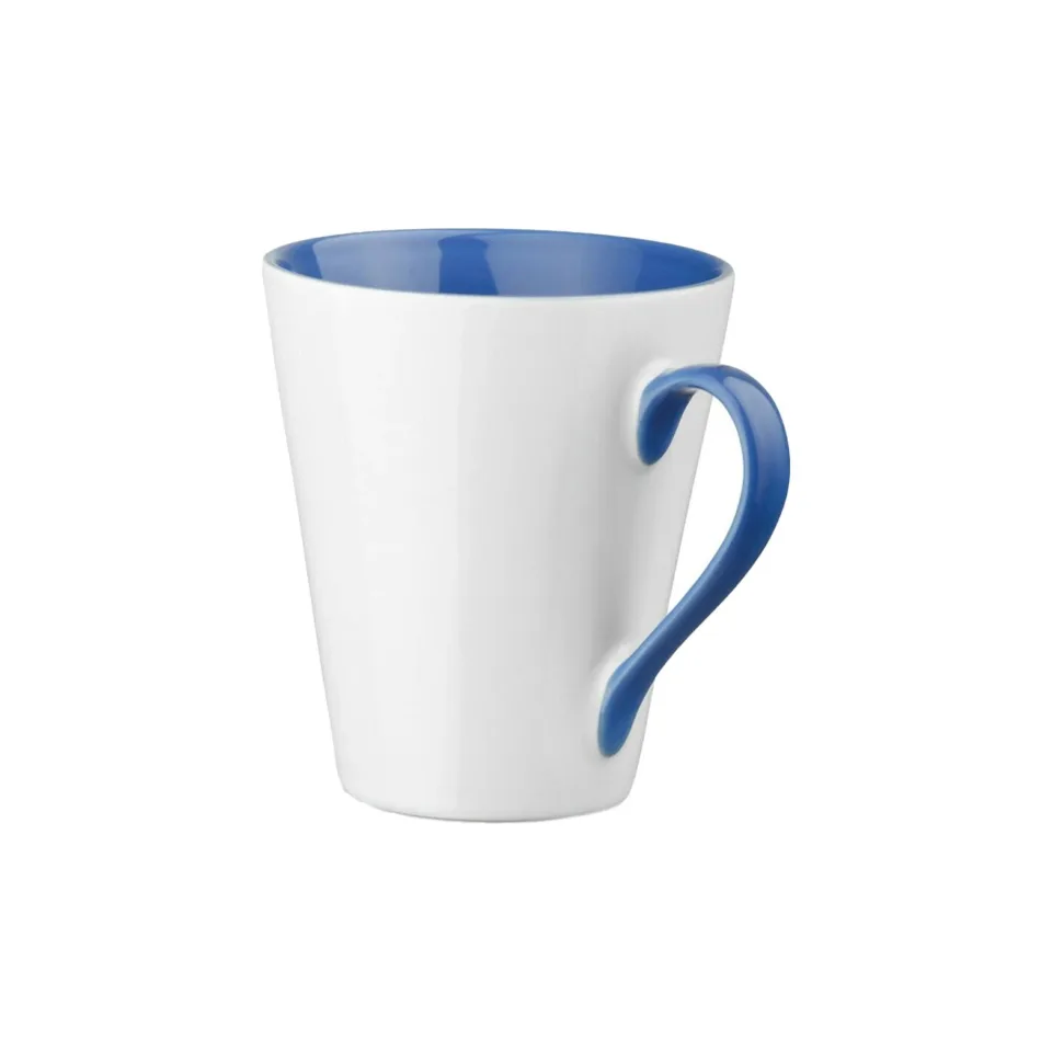 Cană Hi!dea Colby, ceramică, cu interior albastru, 320 ml