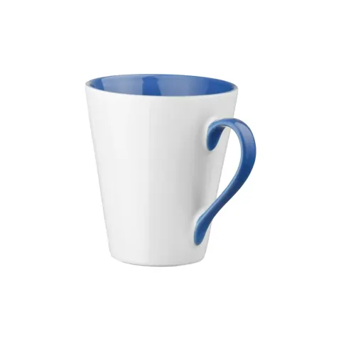 Cană Hi!dea Colby, ceramică, cu interior albastru, 320 ml